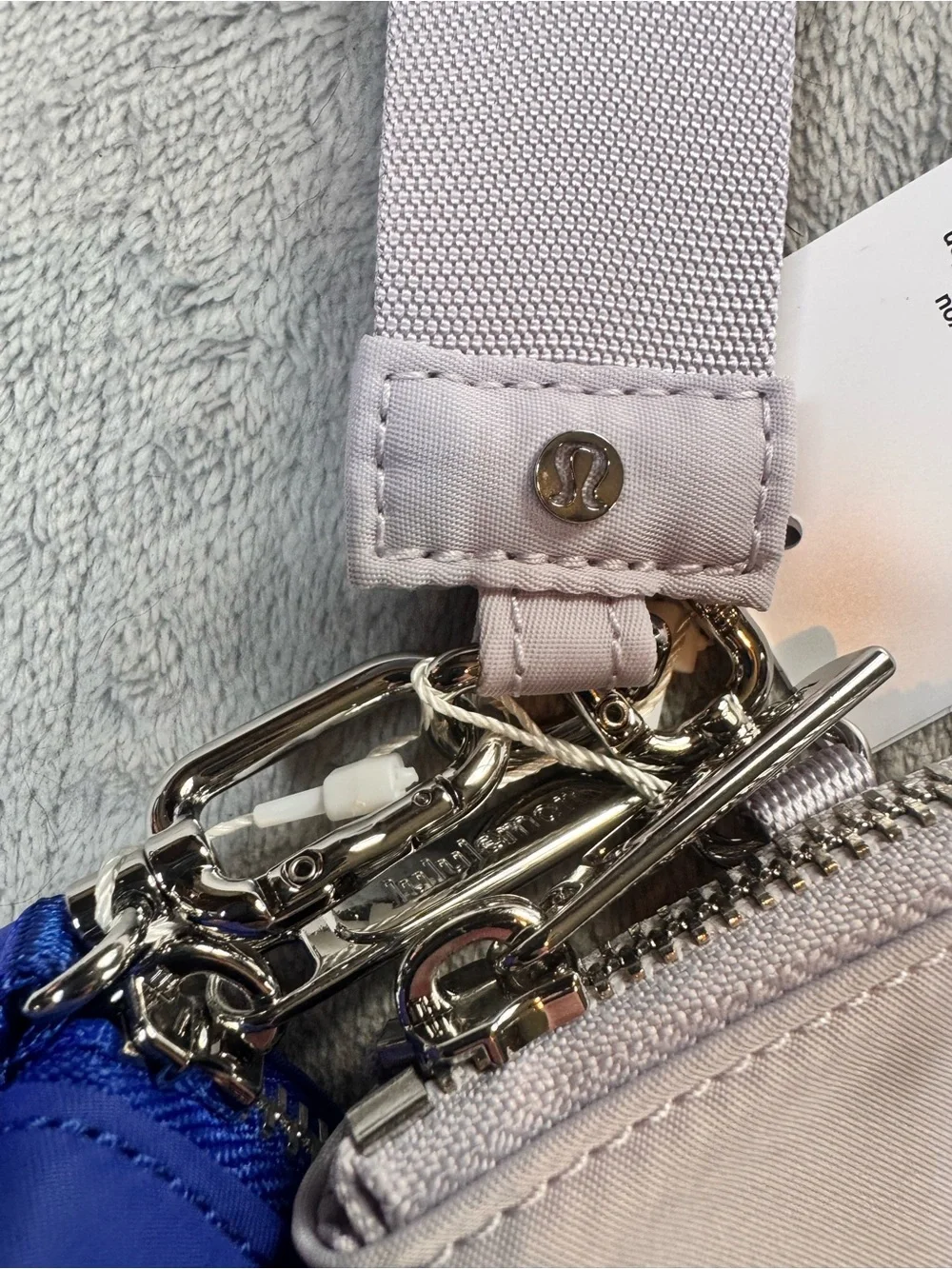 lululemon athletica Dual Pouch Wristlet in Light Lilac and Cobalt